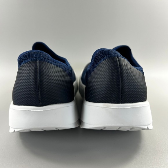 Oofos Oomg Mesh Low Men Size 12.5 Blue White Slip On Comfort Recovery Shoes NEW - Picture 4 of 6